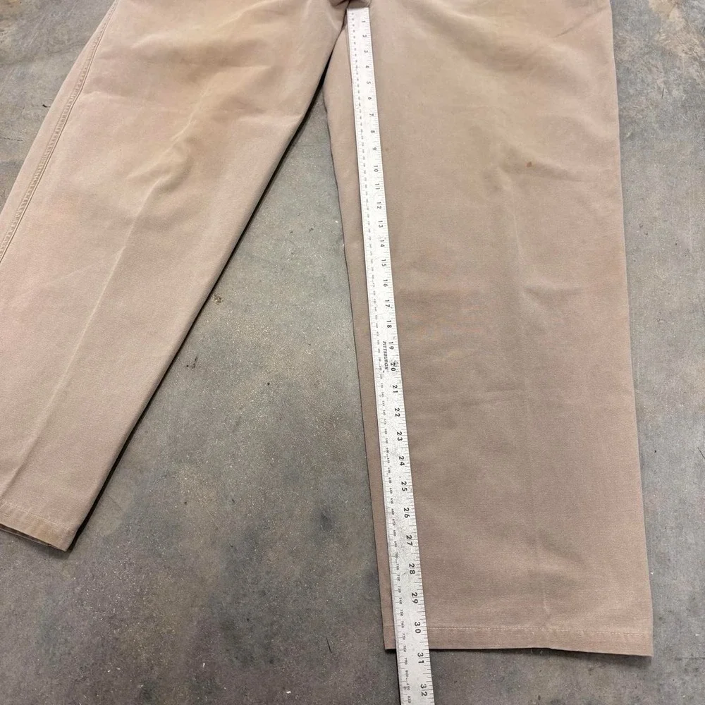 Vintage Banana Republic Pleated Khaki Chino Pants 40x32 Safari Travel Tan 90s
